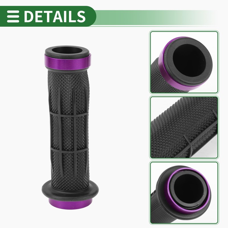 X AUTOHAUX 7/8" 22mm 15/16" 24mm Motorcycle Hand Grips Cover