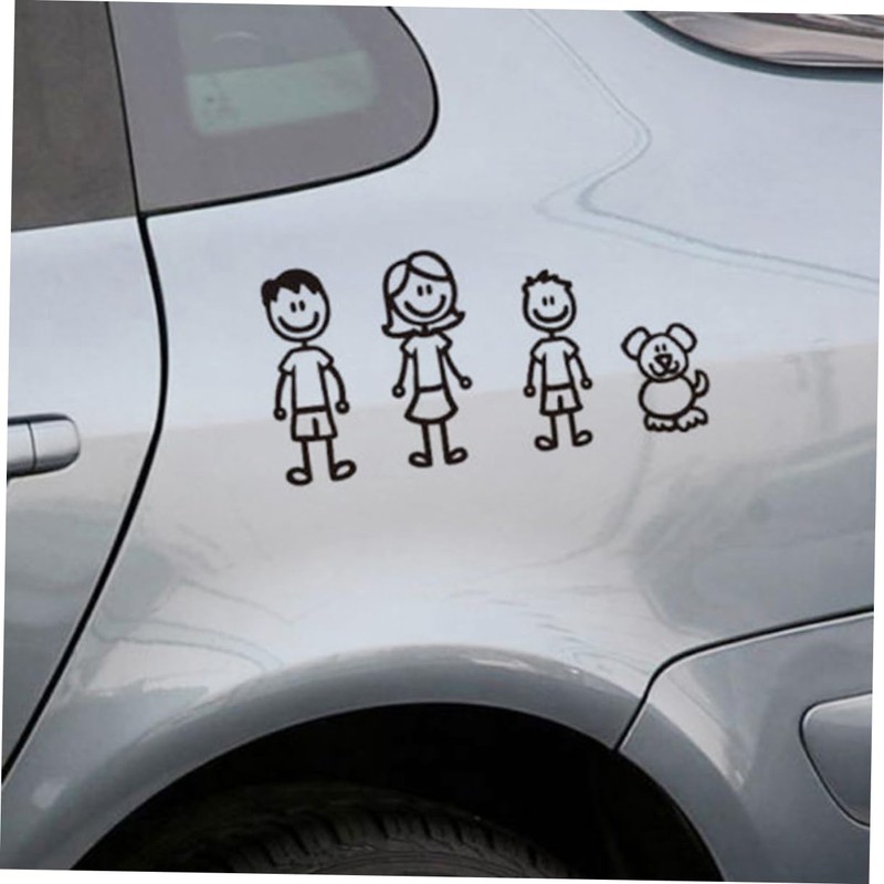 iplusmile 30pcs Reflective Car Stickers Funny Family Members Decals for