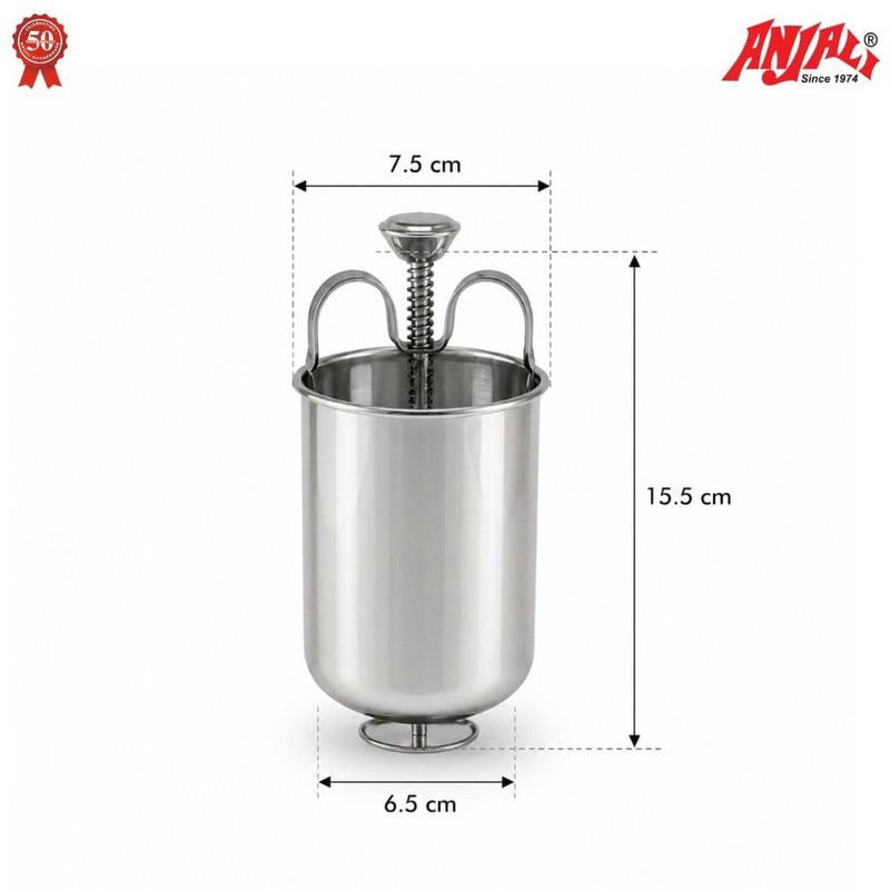 Anjali Medu Vada/Doughnut Donut Maker, Stainless Steel