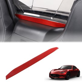 Hcilloend New Mazda Roadster RF ND Series 2016-2023 Storage Box Top Decoration Panel Storage Box Top Sticker Cover Carbon Fiber Easy Installation Type Decorative Interior Parts Custom Accessories Car