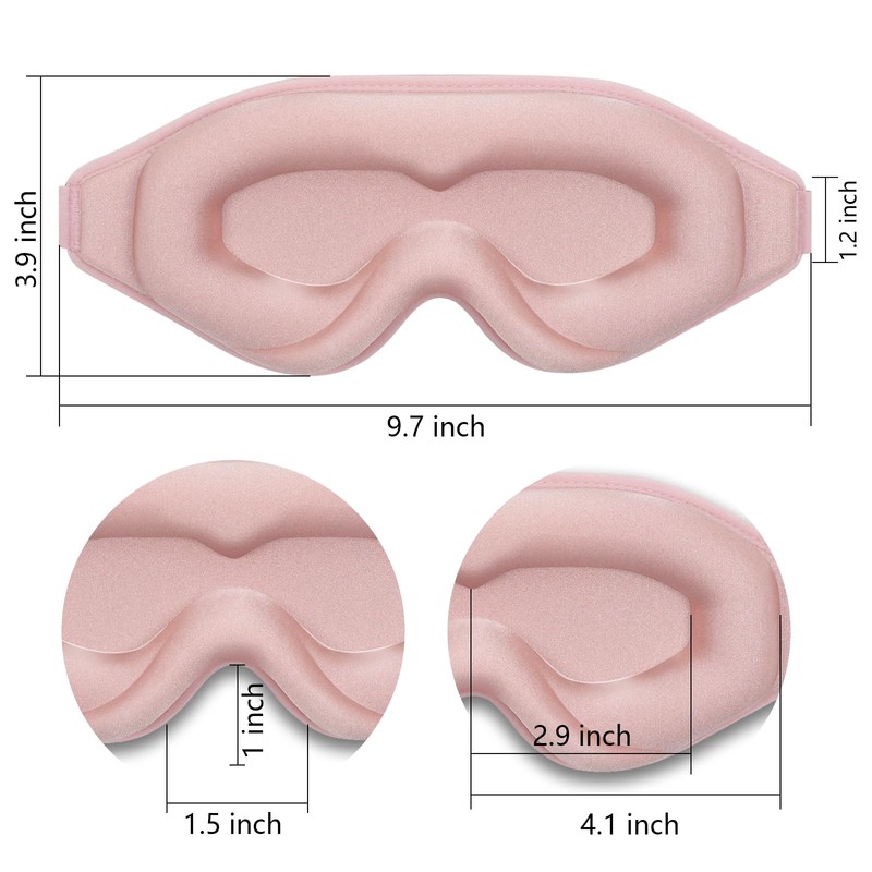 Sleep Mask 100% Light Blocking Eye Mask for Sleeping 3D