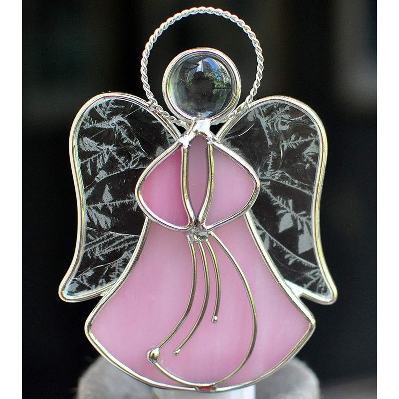 Stained Glass Angel Night Light Decorative Accent Lite Wall Plug