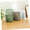 KOMBIUDA 3Pcs Small Plastic Storage Boxes with Lid Organizer for