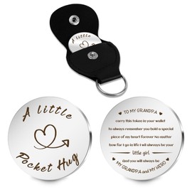 Lerdrtuin Grandpa Fathers Day Gift Pocket Hug Token For Grandpa Best Grandpa Gifts Great Grandpa Gifts Appreciation Gifts Grandpa Birthday Gifts for Thanksgiving Christmas New Year Anniversary