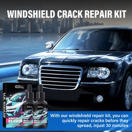 DZCKTFYGRT Upgrade Windshield Crack Repair Kit, 2025 New Cracks Gone Glass Repair Kit, Professional Windshield Chip Repair, for Daily Vehicle Maintenance, Car Glass Repair Tool (2pcs)