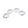 VekAuto 4Pcs Silver Tone 68mm Dia 6 Lugs Car Tire