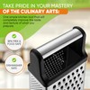 Spring Chef Professional Cheese Grater - Stainless Steel, XL Size,