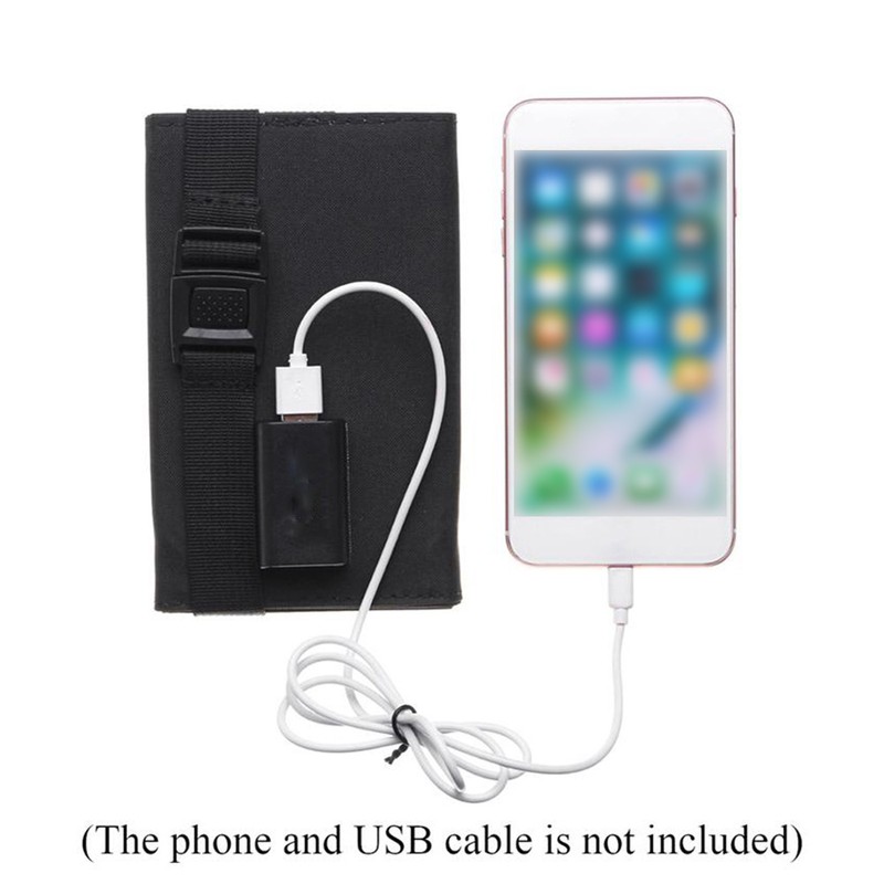 20W Outdoor Camping Hiking USB Solar Panel Portable Solar Power