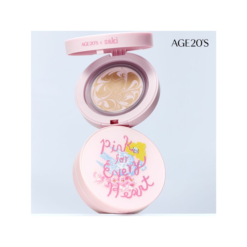 Age 20's (현대Hmall)에이지투웨니스X사키 핑크 포 에브리 하트 에디션 디오리진 에센스팩트(본품1+리필1)