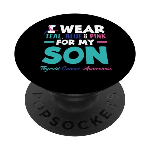 Ich trage für meinen Sohn Schilddrüsenkrebs Awareness PopSockets Klebender PopGrip