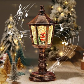 Christmas Snow Globe Lantern with Music (Snow Lantern B)