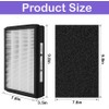 SCREENTRONICS 2 Pack IAF-H-100A True HEPA Filter A Set Compatible