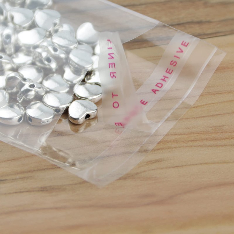 RUBY 200 x Clear Plastic Cellophane Bags with Self Seal
