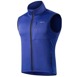 Haimont Men Running Vest Outerwear Lightweight Windproof Sleeveless Jacket for Fishing Hiking Travel Golf Royal Blue XL