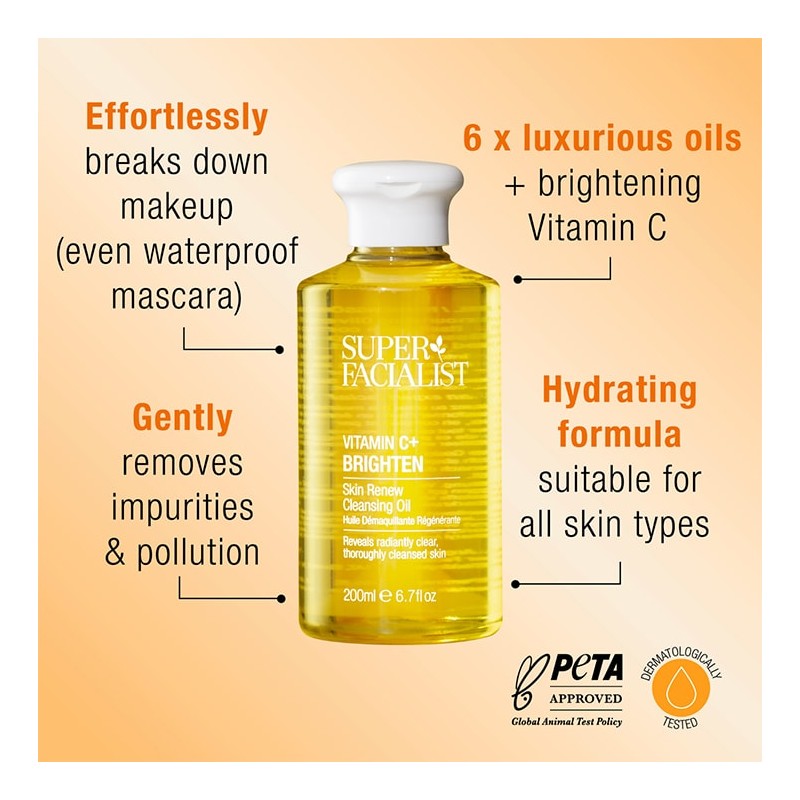 Super Facialist Vitamin C Skin Renew Cleansing Oil