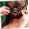 FOMIYES 2pcs Metal Hairpin Hair Clip Sunglasses Shape Barrette for