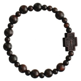 Jujube Wood 8mm Rosary Bracelet