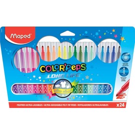 Maped M845021 - Filzstifte Color Peps Longlife, 18er Packung