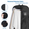 ecooe 2 x Black Garment Bag Polyester Garment Cover Clothes