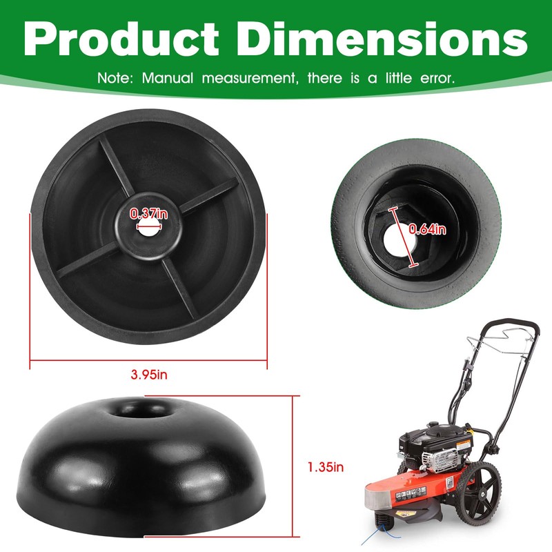 RO6G 311011 Walk Behind String Trimmer Mower Head Mow Ball,