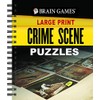 Brain Games Large Print - Crime Scene Puzzles