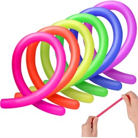 Colourful Sensory Fidget Stretch Toys - Help Reduce Fidgeting Caused by Stress and Anxiety - for ADD, ADHD, Autism (12-Pack)