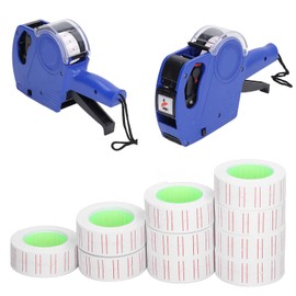 30 Rolls 21 mm x 12 mm Price Gun Labels, Pack of 15000 Labels, Price Stickers, Single Row Label Paper for Single Row Price Machines, MX5500, for Labelling Office