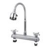 Kitchen Sink Faucet Professional Modern Simple Style Cold Hot Dual