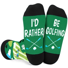 Golf Easter Gifts for Adults Unique Golfers, I'd Rather Be Golfing Funny Socks Birthday Gifts for Men Who Have Everything, Golf Socks Christmas Stocking Stuffers for Men Husband Teens Boys Ideas