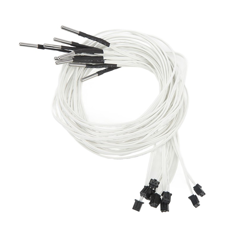 15PCS Thermistor Sensor High Temperature Resistance Sensitive 304 Stainless Steel
