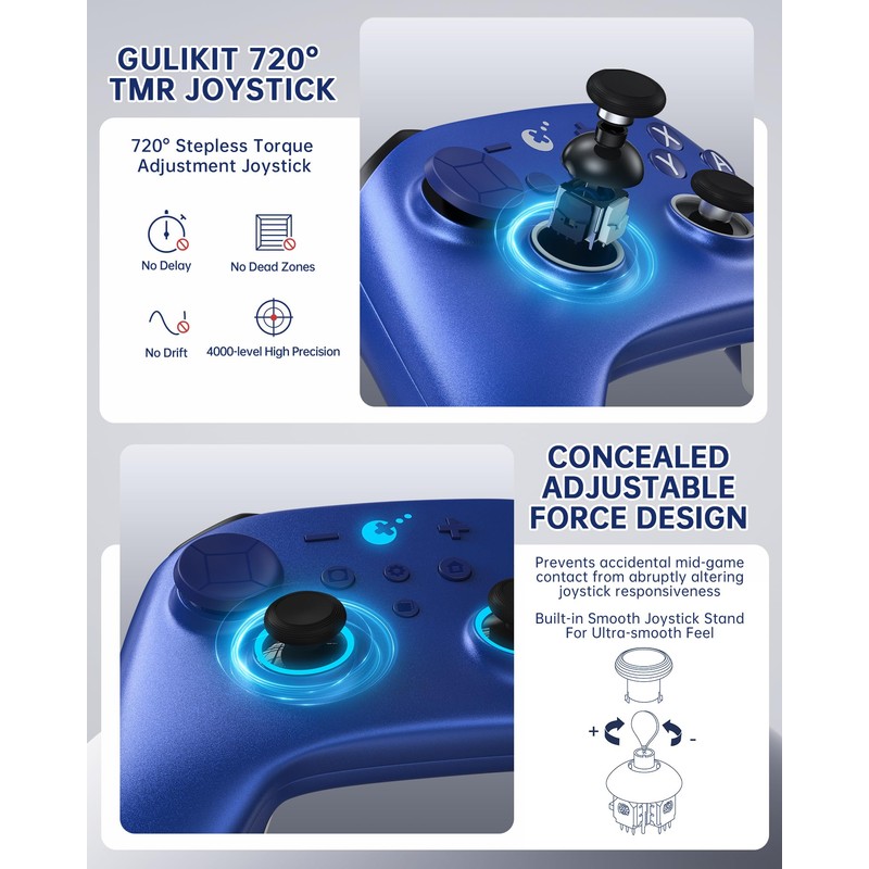 GuliKit TT MAX Wireless Controller for PC, Android, iOS, Switch