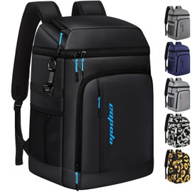 Capolo Cooler Backpack Insulated Leak Proof 36 Cans, Soft Camping Bacpack Cooler Thermal Bag Ice Chest, Portable Waterproof Travel Cooler Bag for Lunch Beach Picnic Shopping, Black