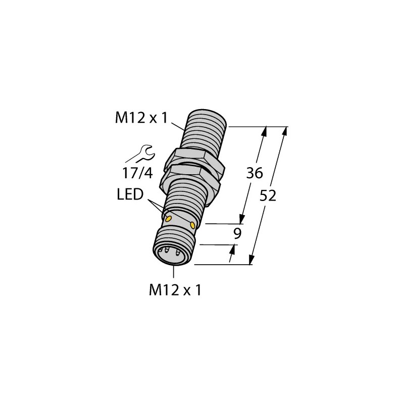 Sensor Inductivo Turck Original Bi4-m12-ap6x-h1141