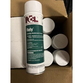 Rely Foaming Disinfectant Cleaner Case Of Twelve 18 Oz Cans By NCL
