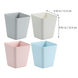 Zerodeko Small Hanging Basket Hanging Cup Holder Rolling Cart Accessories Organizer 4PCS Trolley Storage Basket Hanging Bucket Plant Containers for Home Office Supply Kitchen Decor