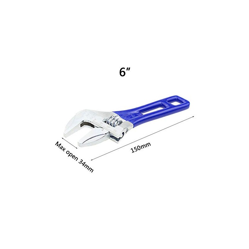 Adjustable Wrench Lightweight Wrench Compact Soft Grip Wide Mouth Wide