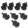 8Pcs Violin Mute Adjustable Rubber Silencer Single Hole Practice Parts
