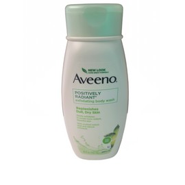 Aveeno Positively Radiant Exfoliating Body Wash, Fresh Scent, 18 Fl. Oz Dry Skin