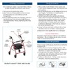 Drive Medical Aluminum Rollator Walker Fold Up and Removable Back