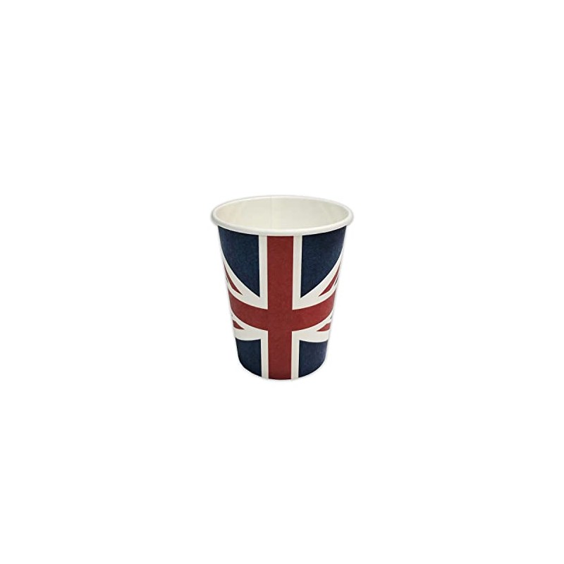 Robelli 24 x Union Jack Tableware King's Coronation Cardboard Cups