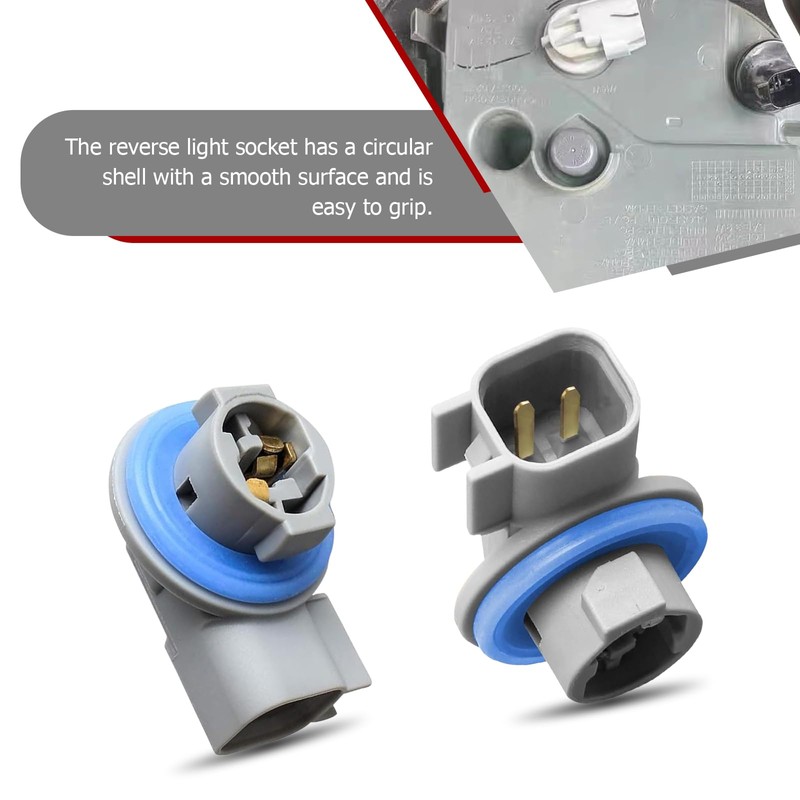 Prywog License Plate Light Socket, Reverse Light Socket, 68046629AA Light