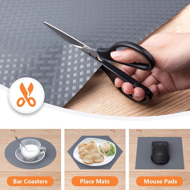 StaHom Shelf Liners for Kitchen Cabinets Refrigerator Liners Waterproof &
