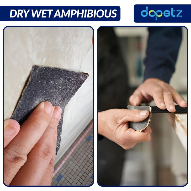 Dapetz ® 10 PC Emery Cloth Sanding Sheets 60/100/150 Grit