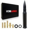 ICBEAMER 50 Cal Carbon Fiber Bullet Antenna Replacement [Color:Matte Black],
