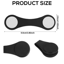 BOXOB 3 Stück Magnetische Duschvorhang-Clips, Vorhangmagnete Verschlussclips für Liner Selbstklebend Winddichte Spritzschutzhalter Zubehör Badezimmer Haushaltsbedarf