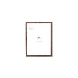 Opposite Wall - 9x12 in - Dark Oak Wood Picture Frame - Lightweight, Versatile & Shatterproof - Wall Hanging Poster or Photo Frame - Wall Decor for Office, Gallery & Home