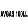 StickerTalk Avgas 100LL Vinyl Sticker, 12 inches by 3 inches