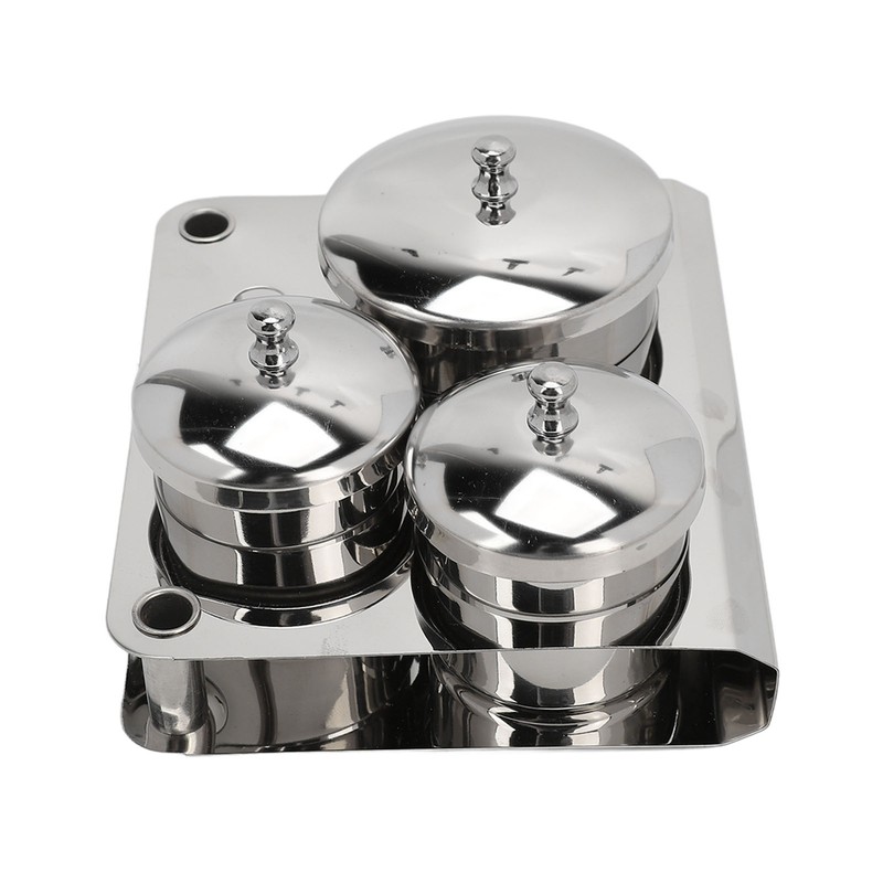 Stainless Steel Nail Powder Holder Thickening Sturdy Dustproof Smooth Surface
