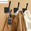 TOFIIGREM Black Wall Hooks Coat Hooks, Mudroom Hooks Bathroom Hallway