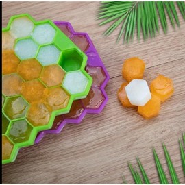 Ice Cube Trays with Lid (Blue)